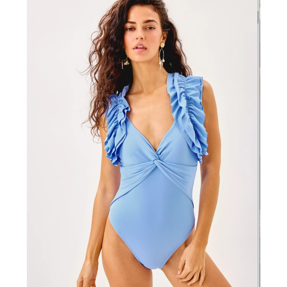 NWT LILLY PULITZER Women's 4 Jacaranda Blue StevieKate One Piece Swimsuit
